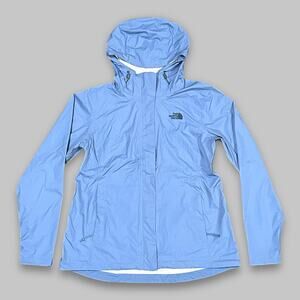 The North Face Women’s DryVent Waterproof Hooded Jacket - Light Blue - Size L